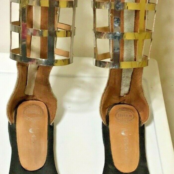 NWT Jeffrey Campbell Birdland CAGE METAL sandal 10 - Picture 11 of 15